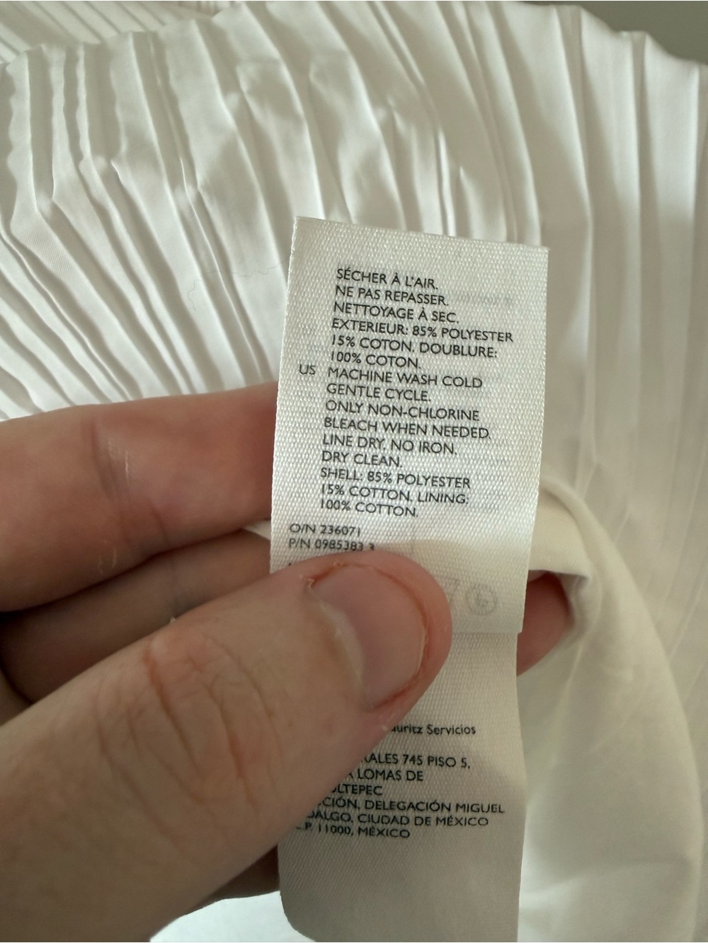 COS Women’s White Pleated Midi Skirt Elastic Waist Size 14 - Picture 5 of 6